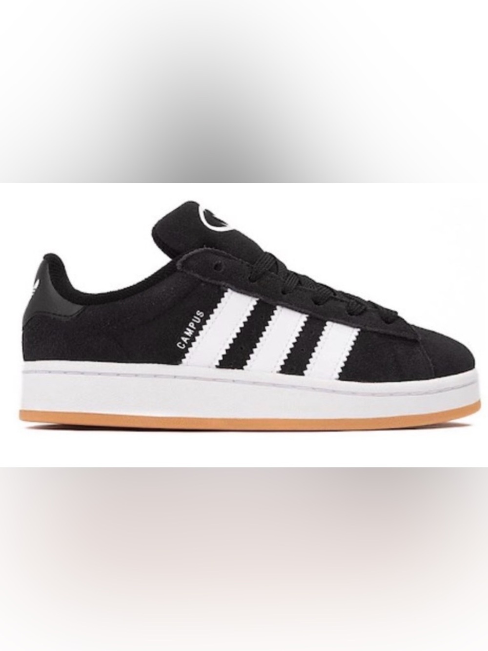 NIB [adidas] Campus '00s Athletic Sneakers Shoes Black/White Youth/Kids Sz 5 - Picture 2 of 12